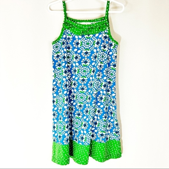 Hanna Andersson Other - Hanna Andersson Blue & Green Floral Sundress